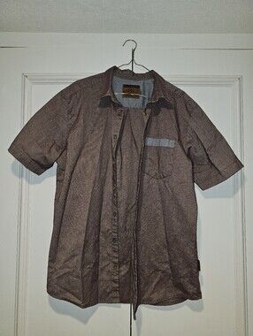 Men's Flylow Gear Short-Sleeve Button-Down Shirt - Size XL